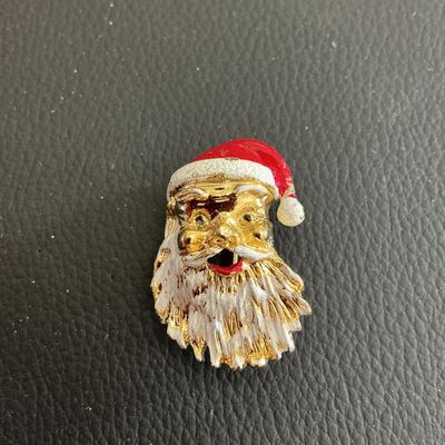 Vintage Gerrys Christmas Santa Brooch