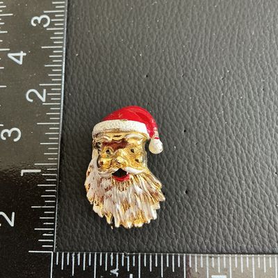 Vintage Gerrys Christmas Santa Brooch