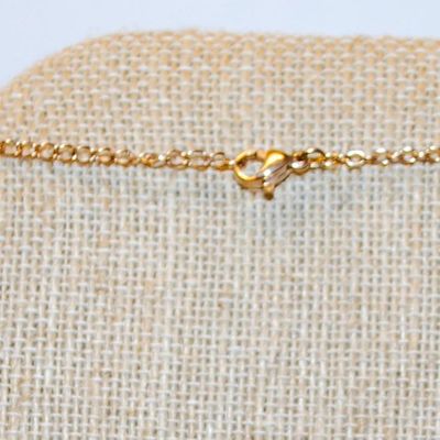 Rose Gold "STRESS" Whistle PENDANT (2¼") on a Rose Gold Necklace Chain 20" L