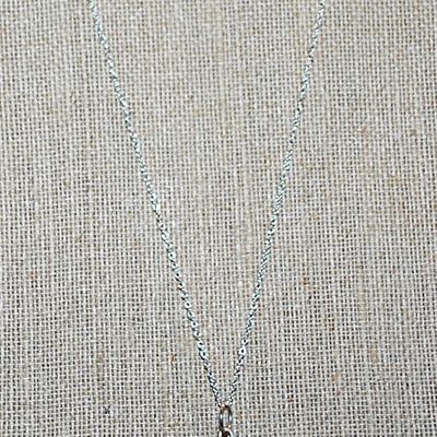 Vintage Style Silver Colored CROSS/PENDANT (1½" x 1") with a Bejeweled Tilted Square and Rectangle Clear Stones and Silver Tone...