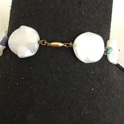 Semi Precious Stone Chips With Faux Baroque Pearls Vintage