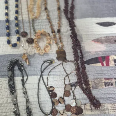 Sale Photo Thumbnail #358: Lot 12 Fashionable NECKLACES ~ all ready to Resell !!!!!!!!!!!!!!!!!!!!!!!!!!
various lengths, asst. styles......
ALL perefect condition