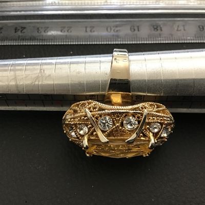 Large Vintage Adjustable Cocktail Ring