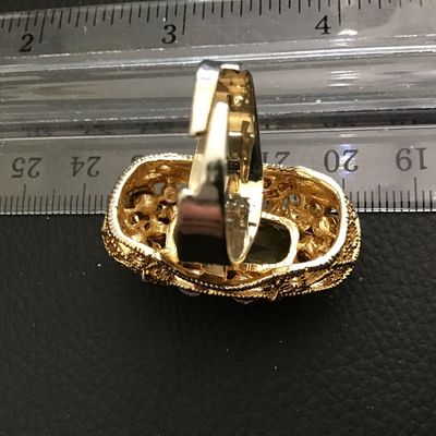 Large Vintage Adjustable Cocktail Ring