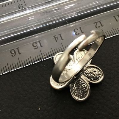 Abalone Rhinestone Adjustable Fashion Ring