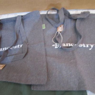 Sale Photo Thumbnail #21: Light blue is 17-3/4" x 19" x 6", dark blue is 17-3/4" x 19" x 6", purple is 16" x 15-3/4" x 7-3/4", new gray totes are 16-1/2" x 14", green laundry bag is 29" tall x 24", off-white laundry bag is 37" tall x 23", see pictures