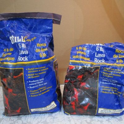 Sale Photo Thumbnail #57: 7-3/4 lb. total of lava rocks, reduces flareups, see pictures
