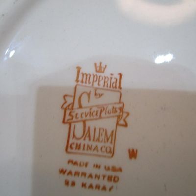 Sale Photo Thumbnail #107: In Congress plate is 7" in diameter, larger plate is 11"