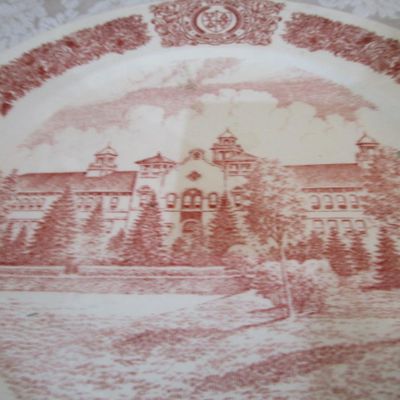 Sale Photo Thumbnail #118: One is Independence Hall 10" in diameter, one is New Jersey Teacher's College in Montclair 11" in diameter, see pictures