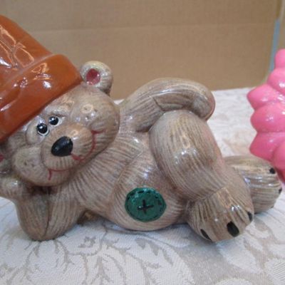 Sale Photo Thumbnail #470: Resin & soft-body bunny is 10-1/4" tall, see pictures