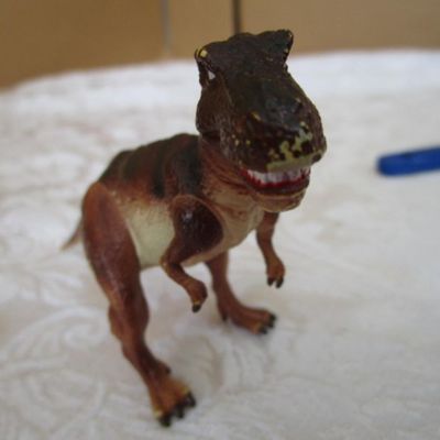 Sale Photo Thumbnail #558: 1 T-Rex, 1 stegosaurus, 1 stygimoloch, all are 5" long, see pictures