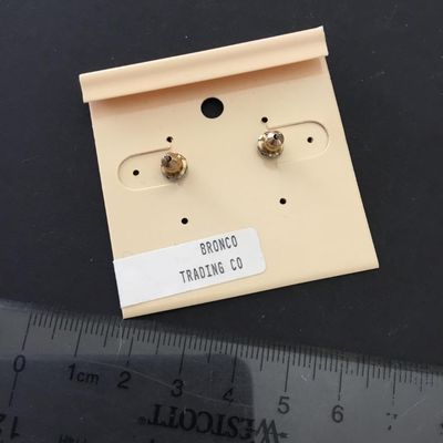 Vintage copper road runner, stud earrings