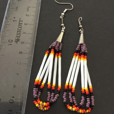 Vintage Native American statement earrings