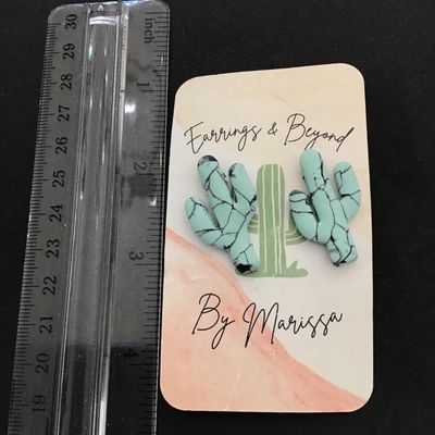 Cute cactus earrings