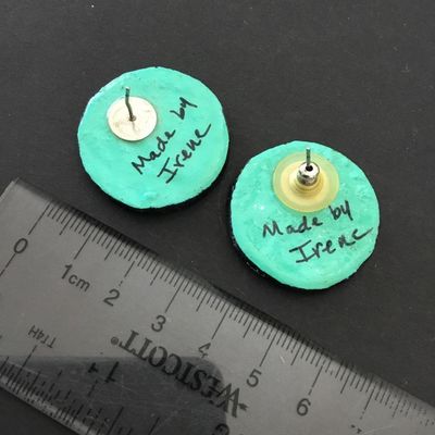 Vintage, Mayen statement, stud earrings