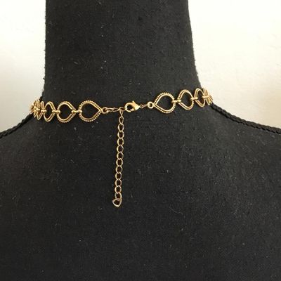 Beautiful, gold, toned statement collar necklace