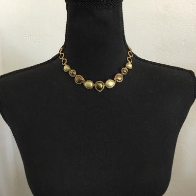 Beautiful, gold, toned statement collar necklace