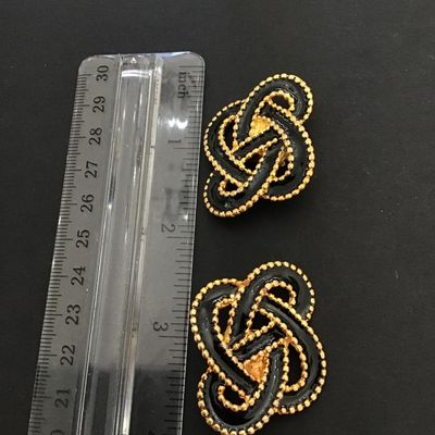 Vintage gold tone shoe clips