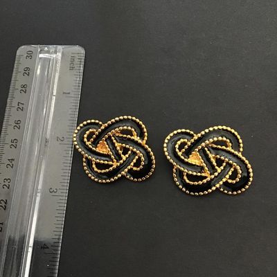 Vintage gold tone shoe clips