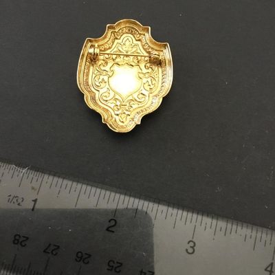 Gold, toned, vintage brooch