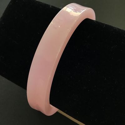 Acrylic pink bangle bracelet