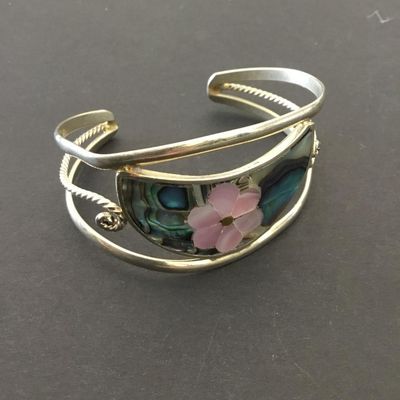 Vintage alpaca Mexico bracelet