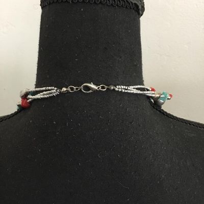 Beautiful statement necklace faux turquoise