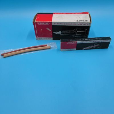 Bruning Electric Erasing Machine with Original Box & Pack of 7-inch Eraser Sticks