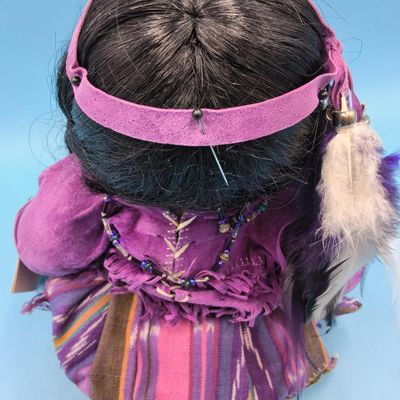 Charades "Native American Collection" porcelain doll — "Purple Dawn" (with tag & certificate)