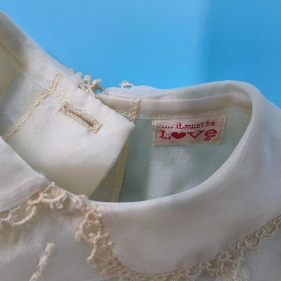 Boxed Christening Gown (Christening Pak) with Original Box — "...it must be LOVE" Label