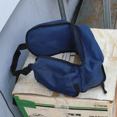 Sears Best "Pak-A-Potti VI" Portable Toilet with Blue PLANO-Branded Padded Bag