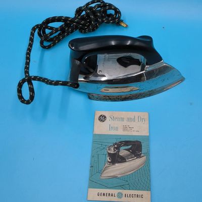 General Electric "Steam & Dry" Iron with Original Box and Manual