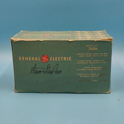 General Electric "Steam & Dry" Iron with Original Box and Manual