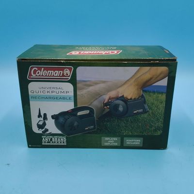 Coleman Rechargeable QuickPump — Black Plastic Air Pump with Original Box (1)