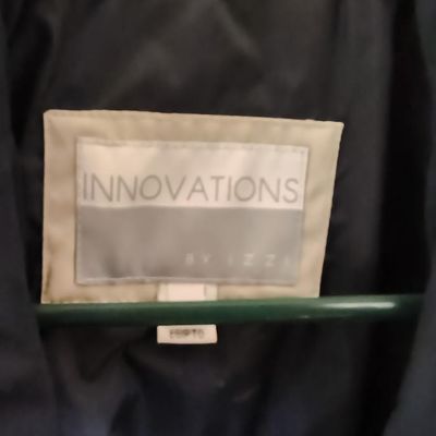 Lot of 2 Women's Jackets — L.L.Bean Red Fleece‑Lined Jacket & Innovations‑Label Beige Snap Coat