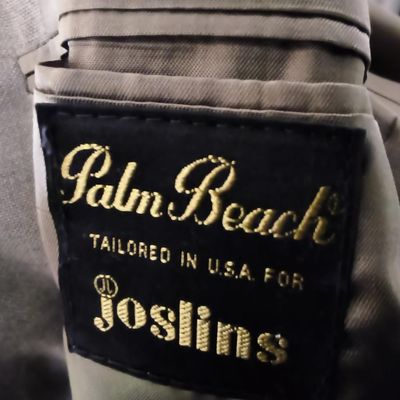 Palm Beach (for Joslin's) Men's Tan Two-Button Blazer / Sport Coat