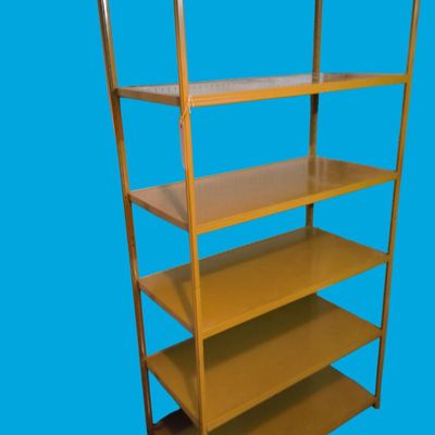 Metal 6-Shelf Yellow/Olive Storage Rack / Shelving Unit 36" x 17.5" x 72"
