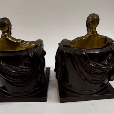 Vintage Philadelphia Mfg. Co. Abraham Lincoln Memorial Bookends - Pair