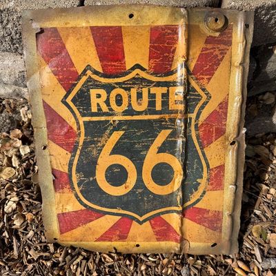 Reproduction Route 66 sign