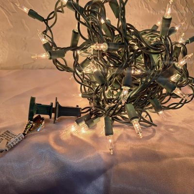 Two Strands of Warm White Christmas Mini Lights
