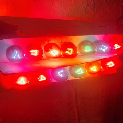 Vintage C9 Christmas Light String with Multi-Color Bulbs
