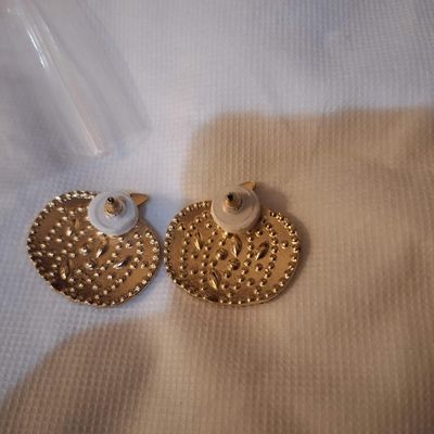 Enameled Strawberry Trinket Box & Rhinestone Pumpkin Earrings Set