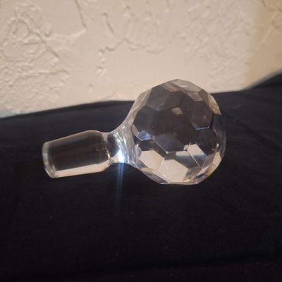 Faceted Crystal Decanter Stopper