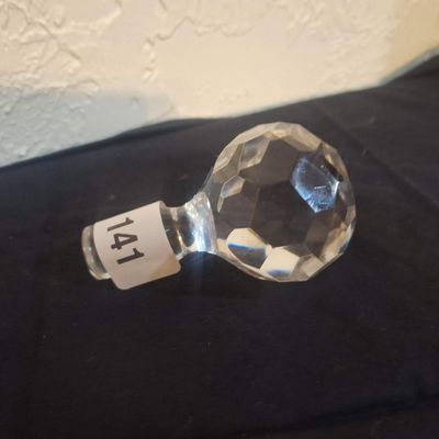 Faceted Crystal Decanter Stopper