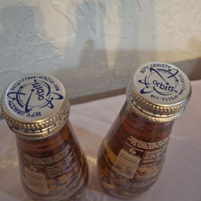 Vintage Orbitz Soda Bottles - Lot of 2
