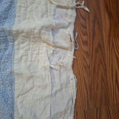 Vintage Sunbonnet Sue Embroidered Quilt- top edge has a lot of damage. see all photos.