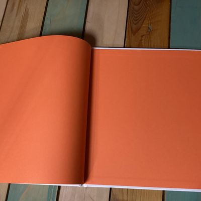 Sale Photo Thumbnail #261: Hardcover Peanuts picture book titled 'Kick the Football, Charlie Brown!' by Charles M. Schulz. Features full-color illustrations featuring Charlie Brown and Lucy. Clean interior pages with bright orange endpapers. Overall in good condition with minimal w