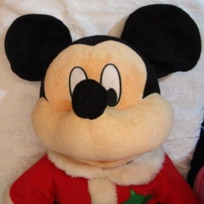 30" tall Mickey Mouse in a Santa Suit
