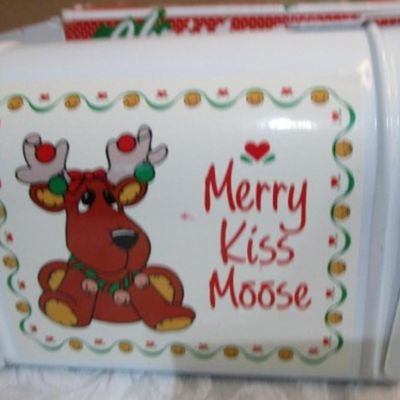 Sale Photo Thumbnail #386: Snow globe plays "Silent Night", mail box is 5-1/4" long x 3-3/4" tall x 3" wide, see pictures