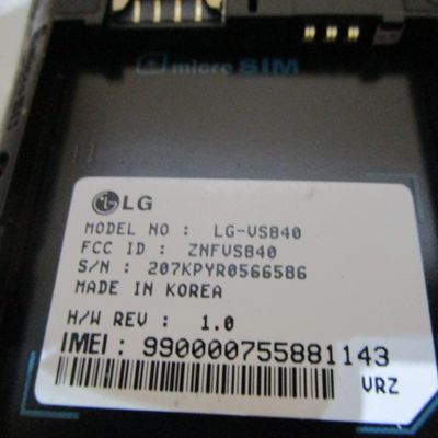 Sale Photo Thumbnail #550: Tied to Verizon, SIM card not included, See pictures